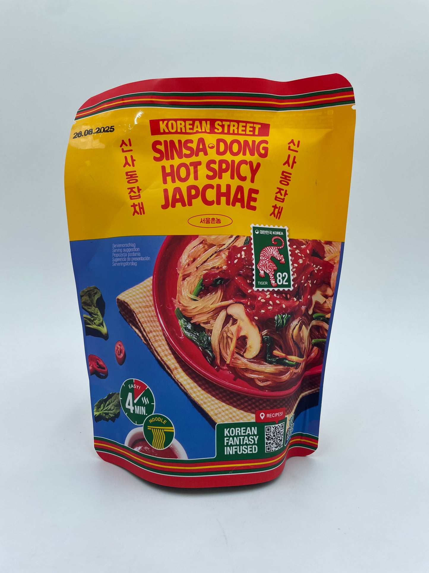 Glass Noodle With Seasoning Sauce, Hot Spicy Flavour. Sinsa-Dong Hot Spicy Japchae