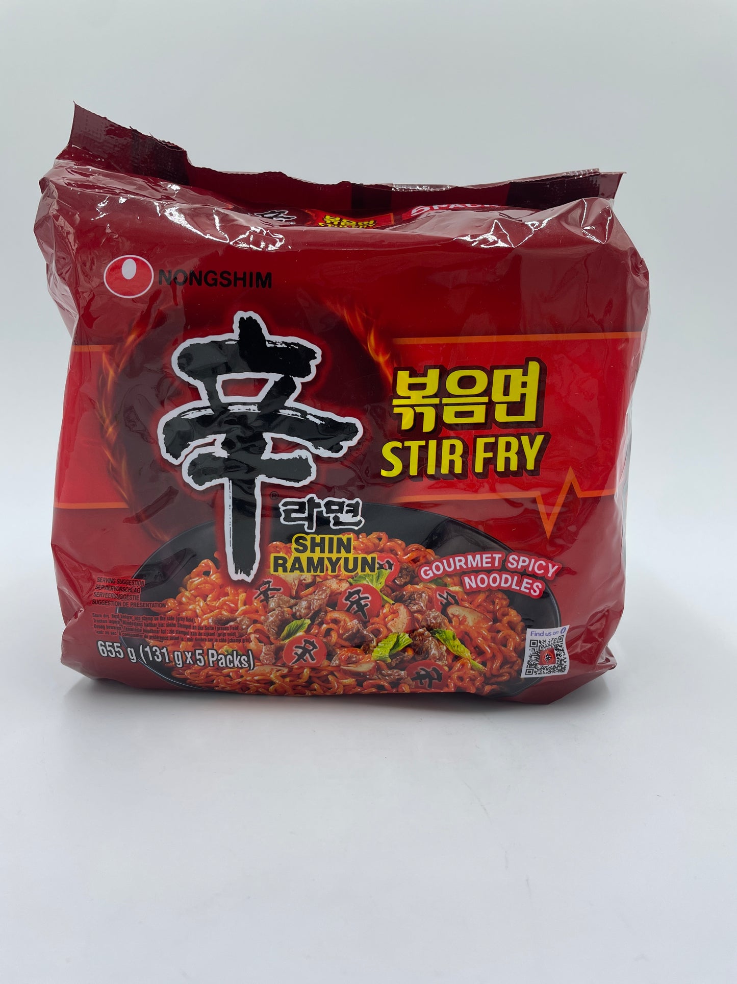 Instant Shin Ramyum Stir Fry Gourmet Spicy Noodles