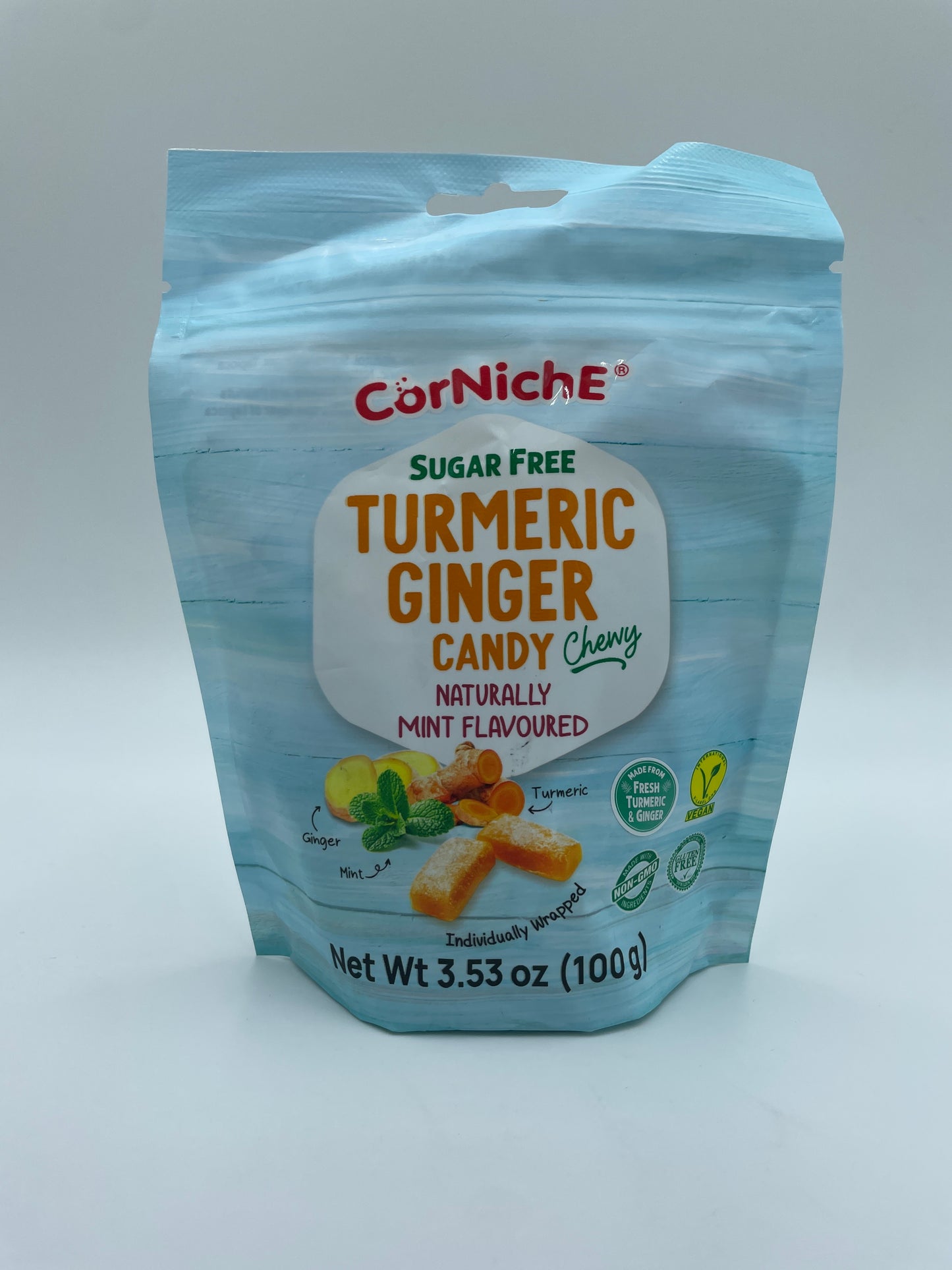Sugar Free Turmeric Ginger Candy- Naturally Mint Flavoured