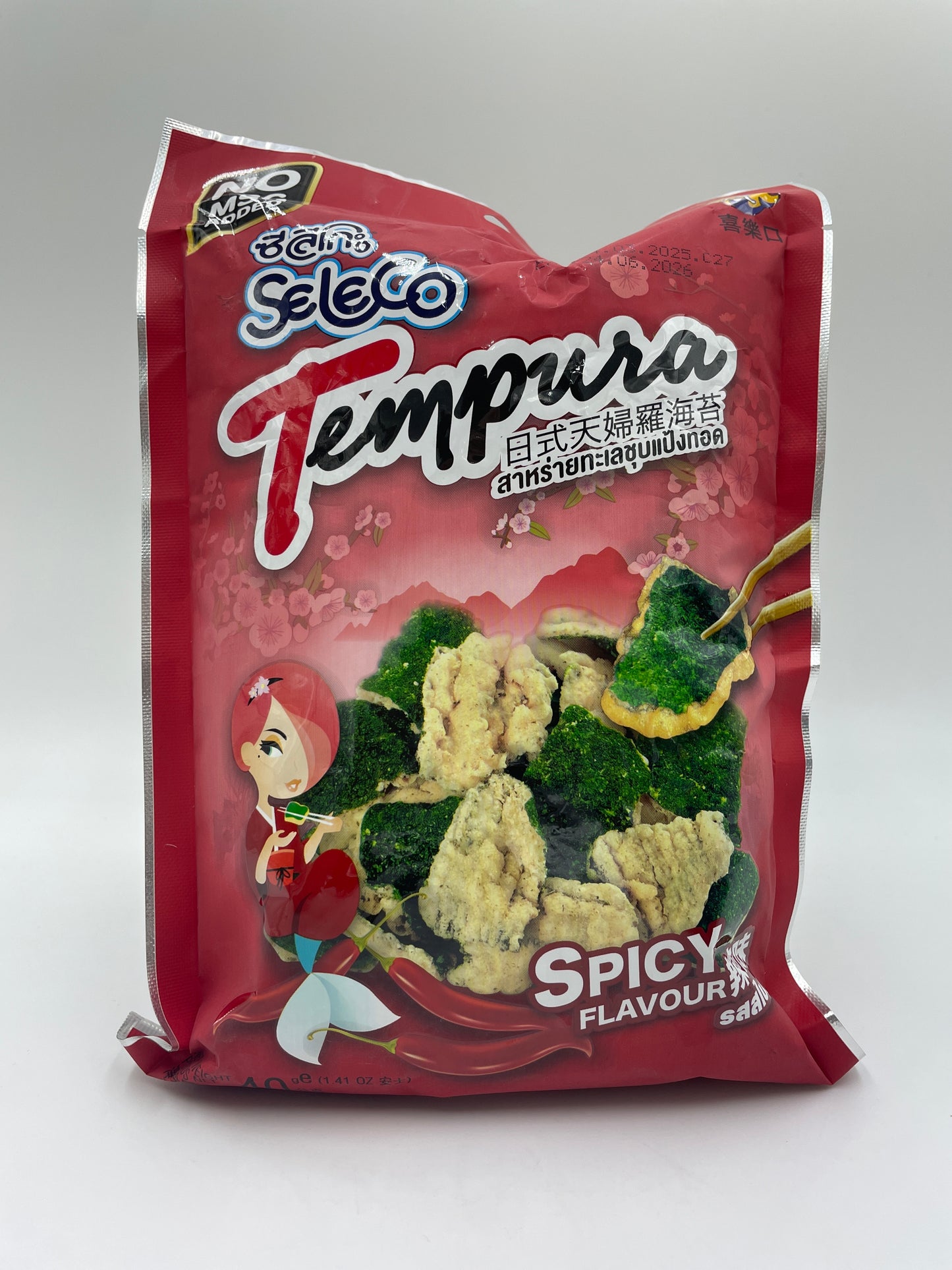Sprød tempuraseaweed snack med krydret smag, butteret og stegt, fra SELECO, perfekt som spicy snacks.