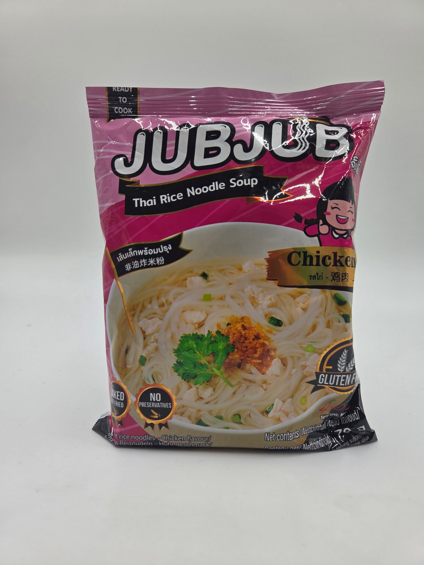 Instant Thai Rice Noodle Chicken Flavour Soup