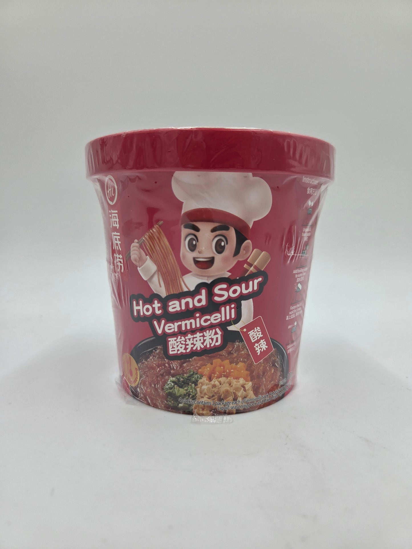 Instant Cup Vermicelli with Hot and Sour Sauce