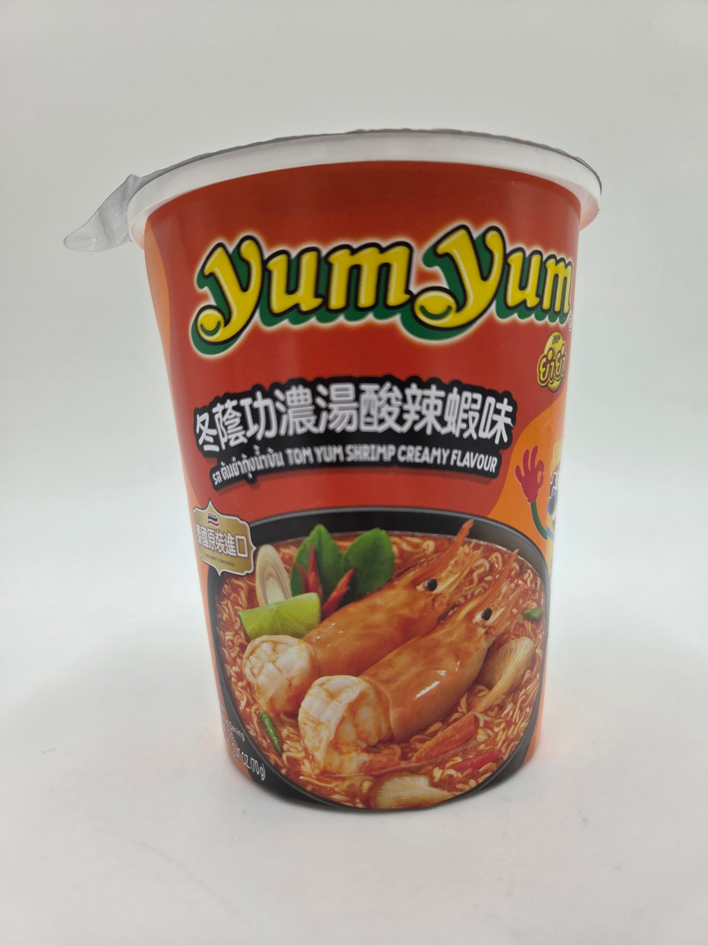 Instant Cup Noodle Tom Yum Shrimp Creamy Flavour