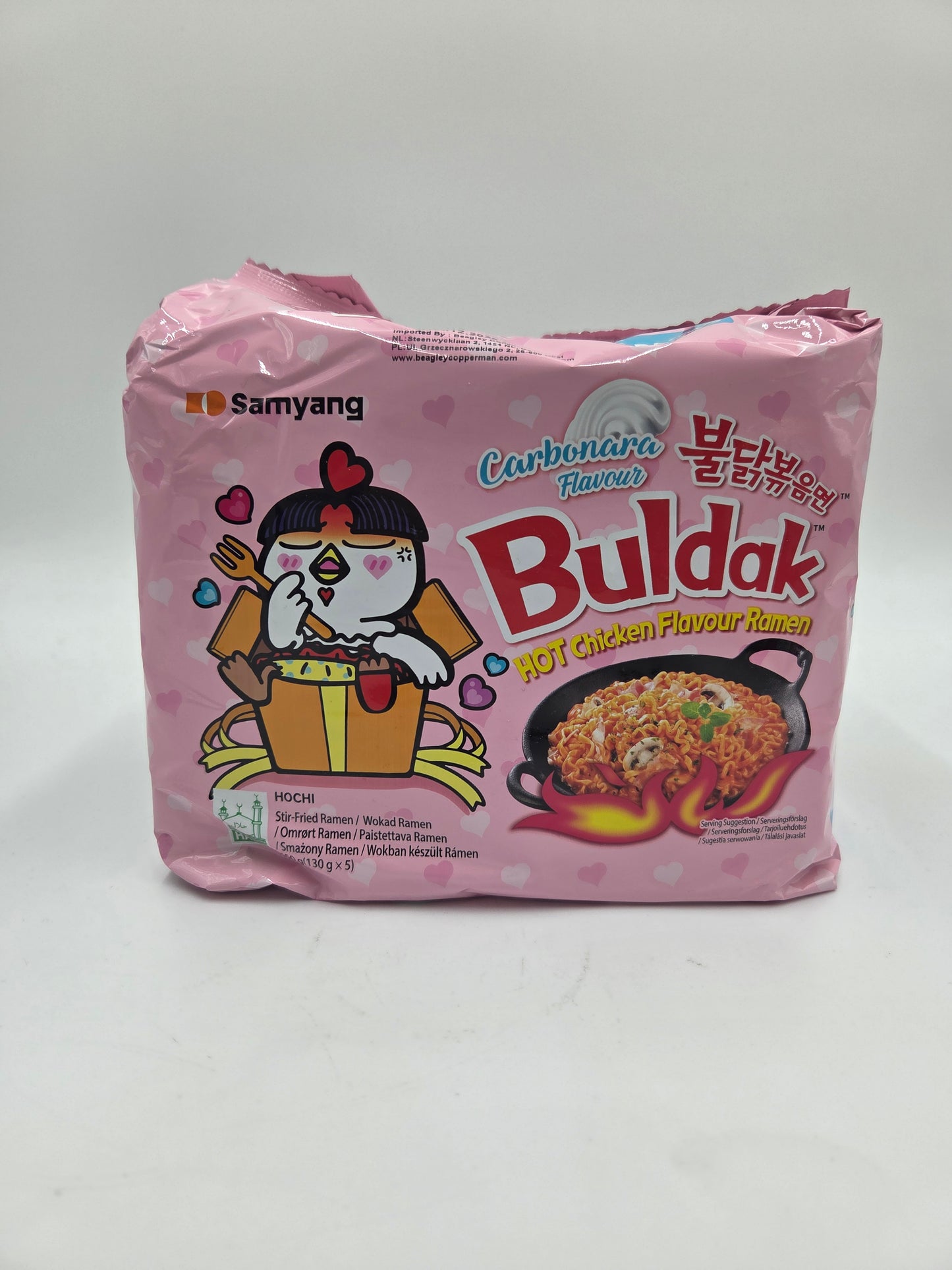 Hot Chicken Flavour Ramen Carbonara Flavour Buldak