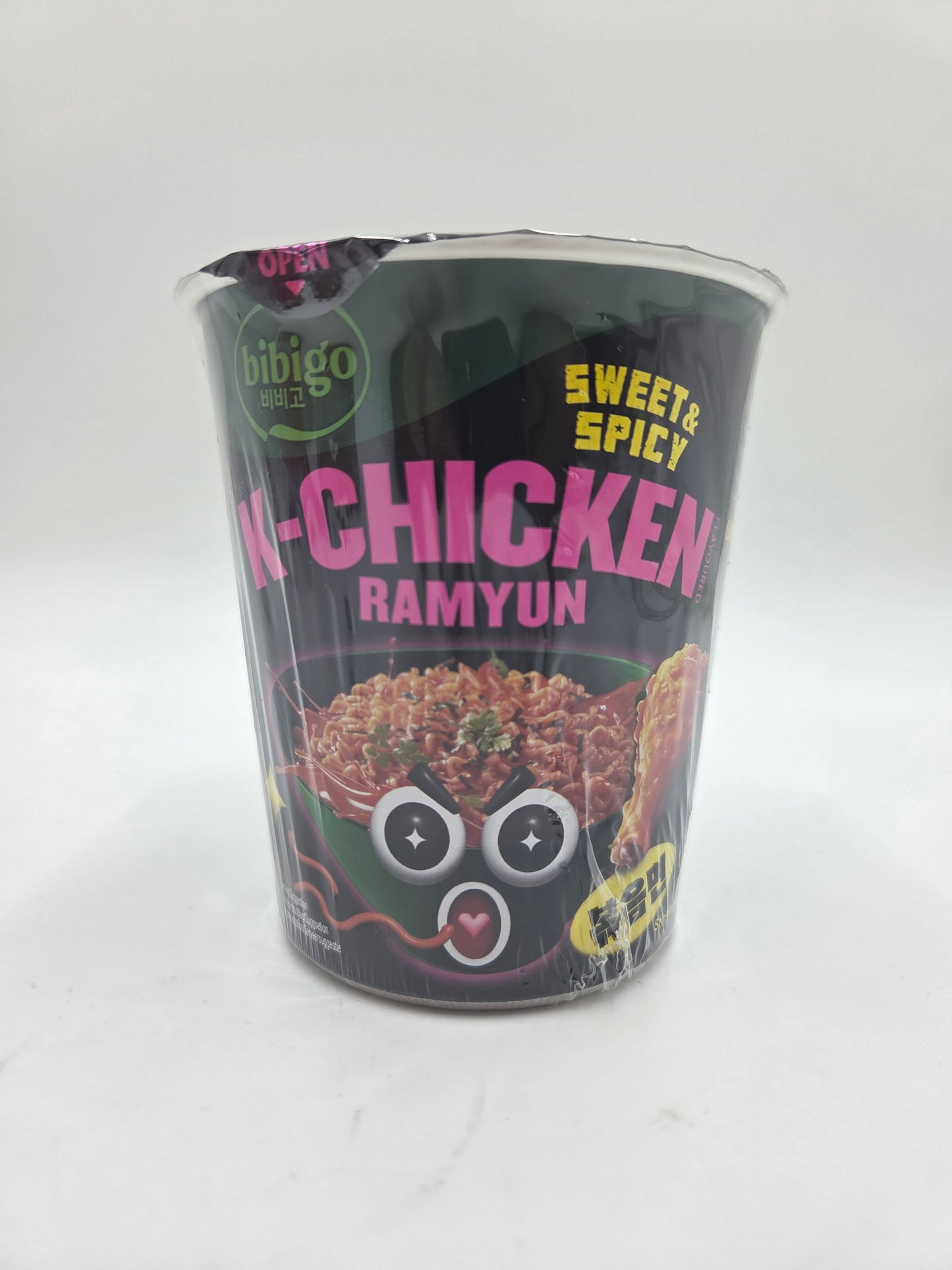 Korean Style Instant Cup Noodles with Sweet and Spicy Chicken Flavour Sauce