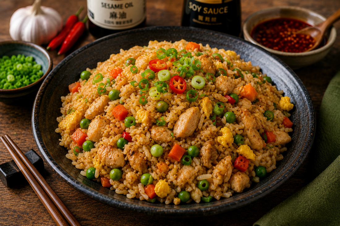 Autentisk Fried Rice opskrift med jasminris og soy sauce