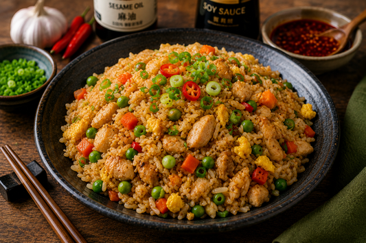 Autentisk Fried Rice opskrift med jasminris og soy sauce