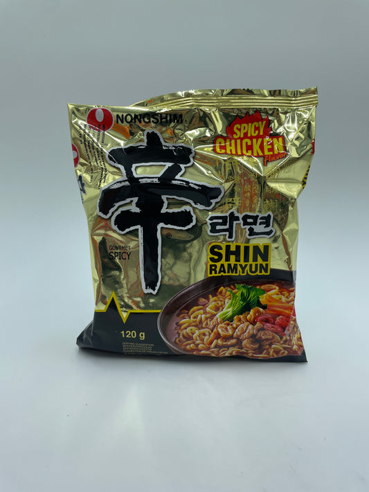 Instant Shin Ramyum Chicken Flavor Gourmet Spicy Noodles