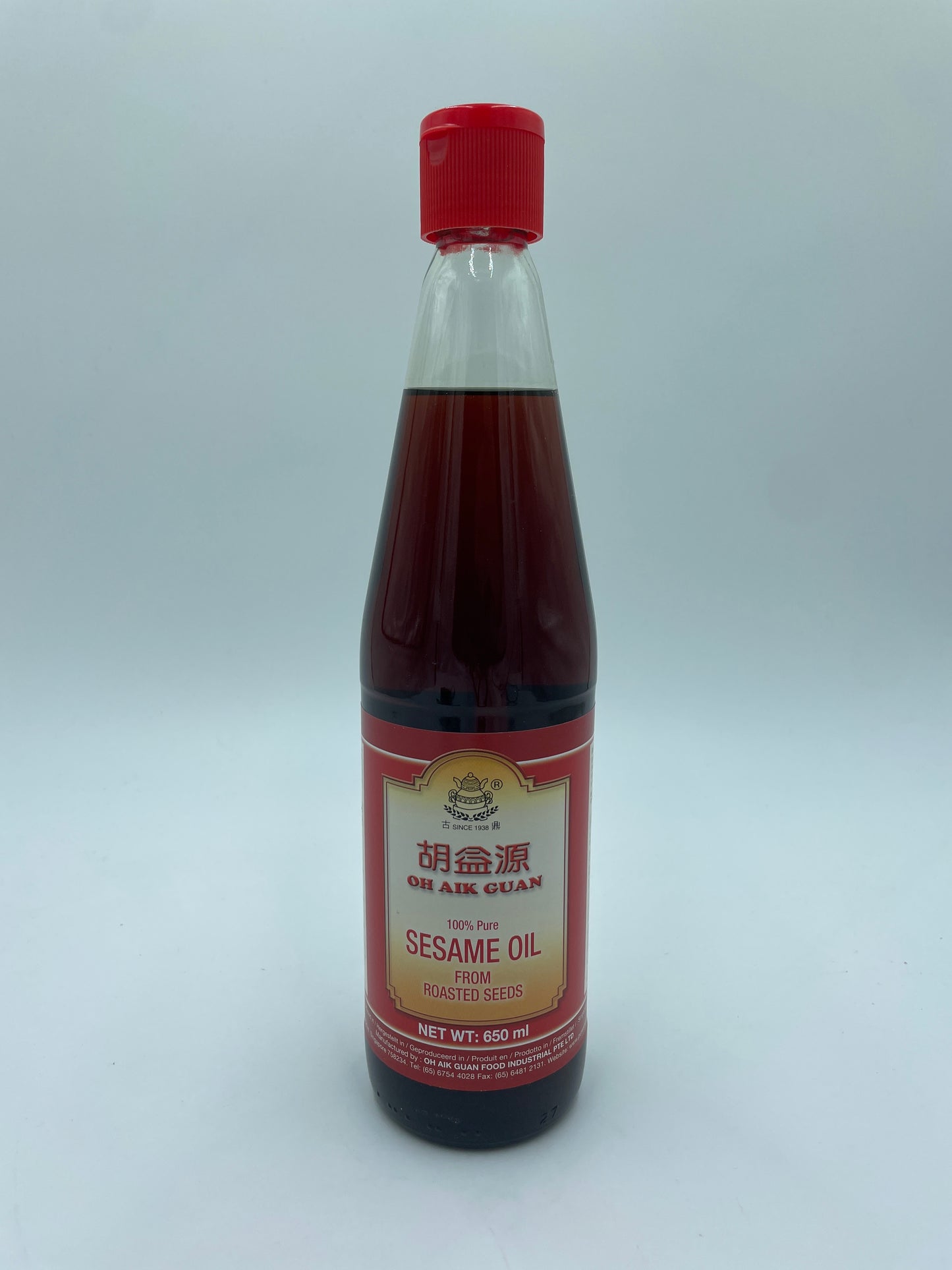 100% Pure Sesame Oil From Roasted Seeds