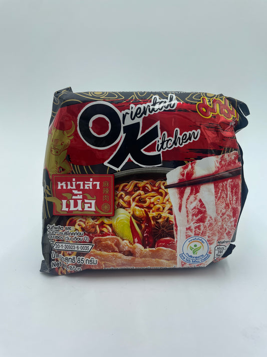 Oriental Kitchen Instant Noodles Mala Beef Flavour