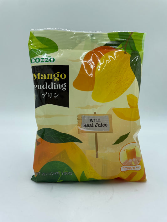 Mango jelly pudding med ægte juice fra COZZO, frisk snack med glat tekstur og frisk mango smag.