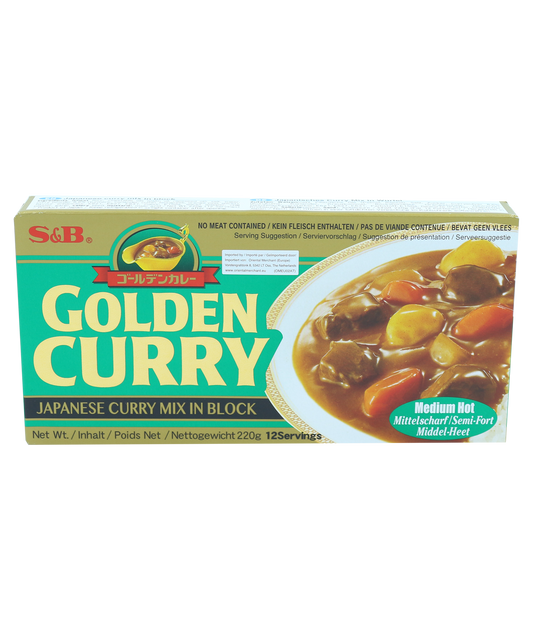 Golden Curry Japanese Curry Mix In Block Medium Hot