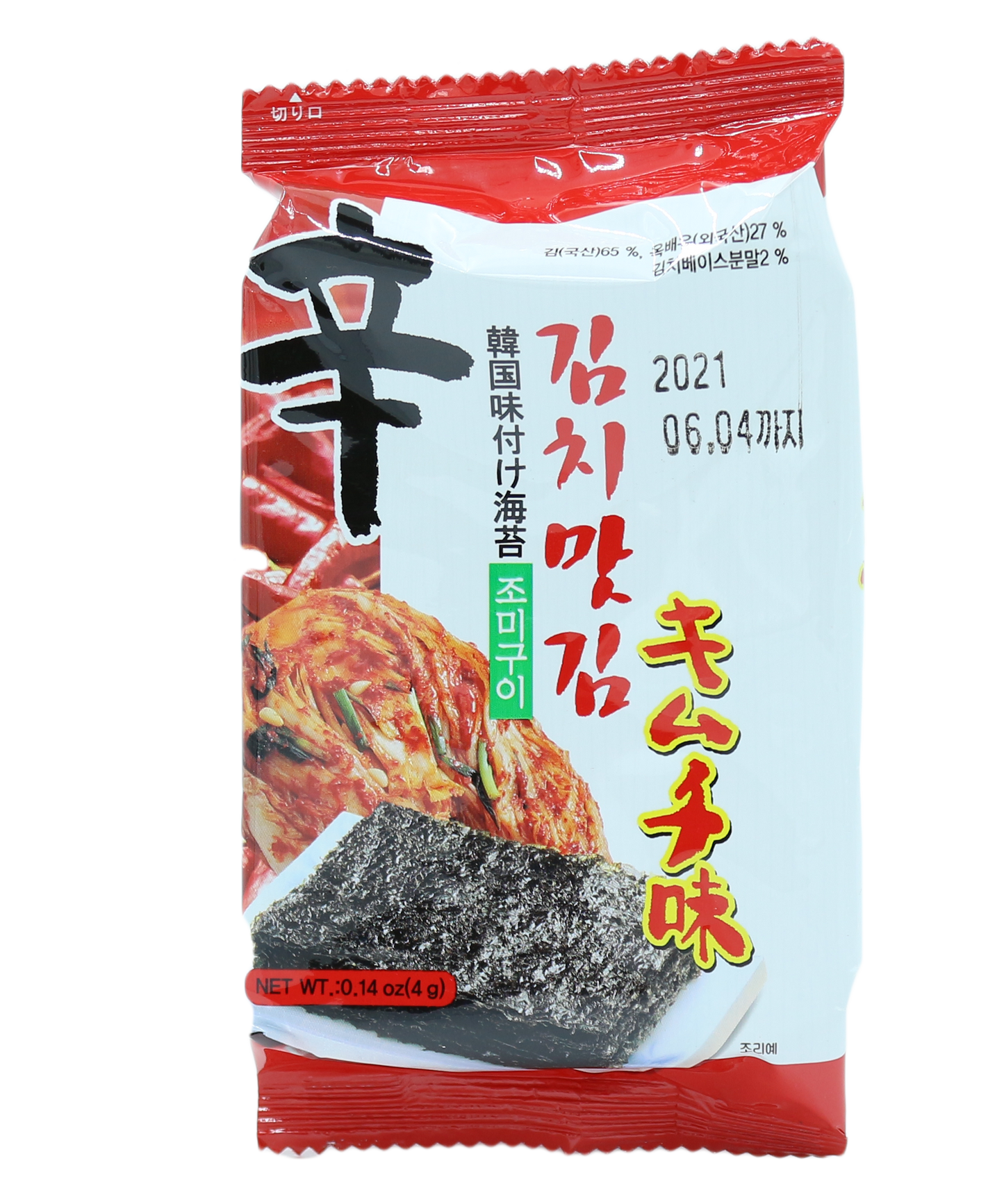 Kimchi Flavoured Seaweed Snacks