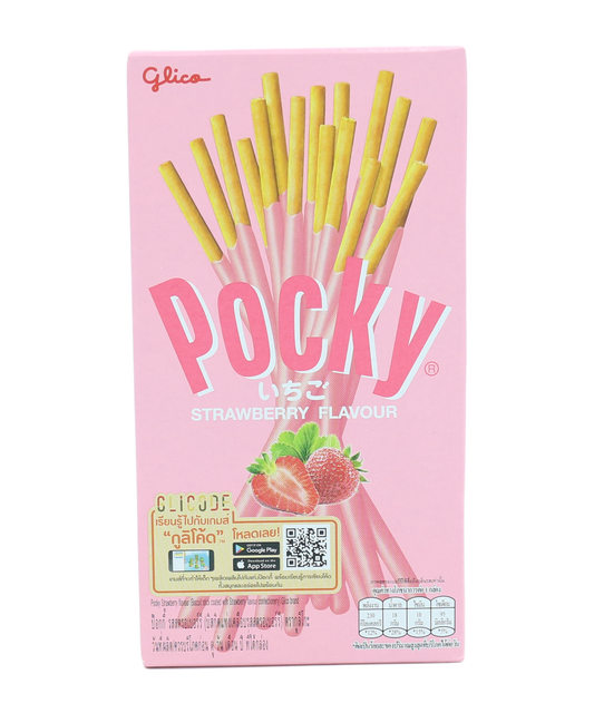 Strawberry Flavour Covered Biscuit Stick