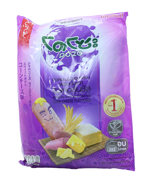 Japanese Rice Cracker Mixed With Sweet Potato Corn Cheese Flavored