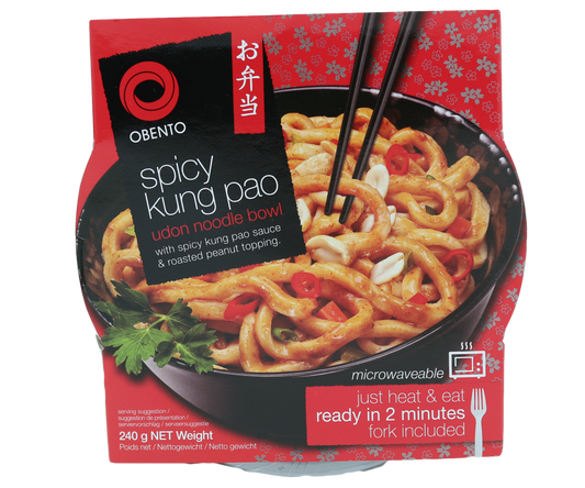Udon Noodle Bowl Spicy Kung Pao