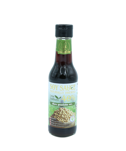 40% Less Sodium Soy Sauce Naturally Brewed