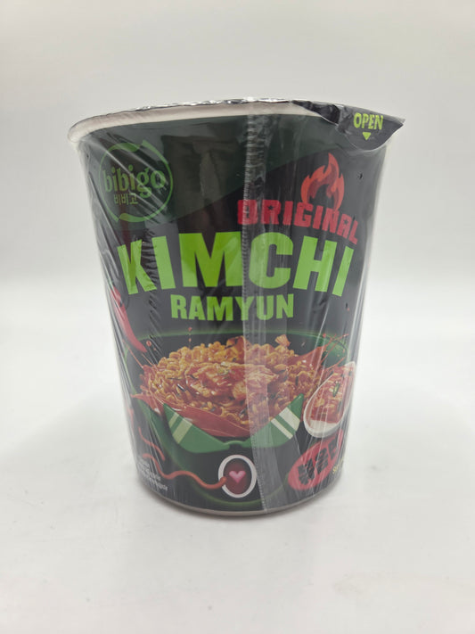Korean Style Instant Cup Noodles with Kimchi Sauce