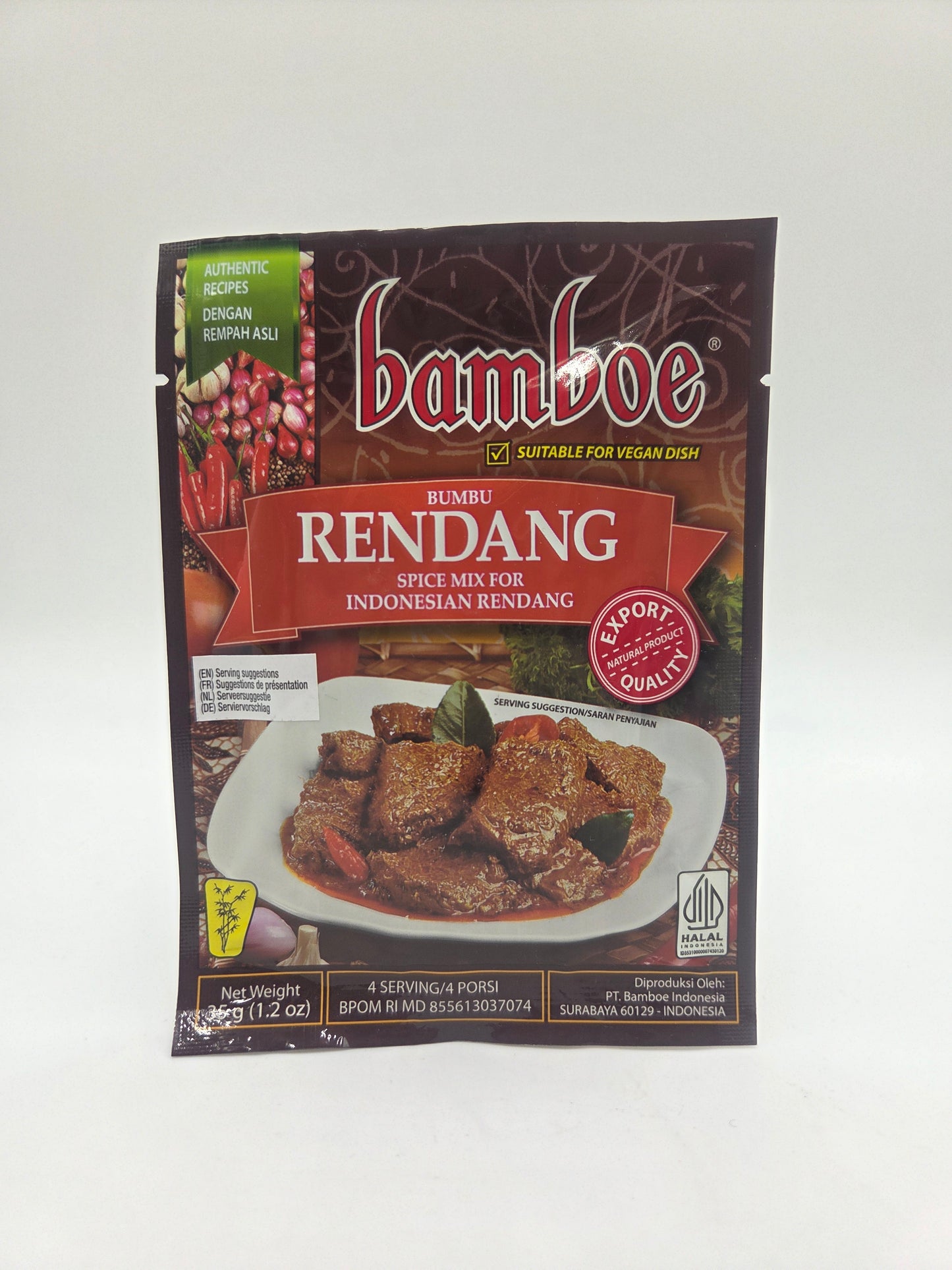 Bambus Rendang Spice Mix For Indonesian Rendang