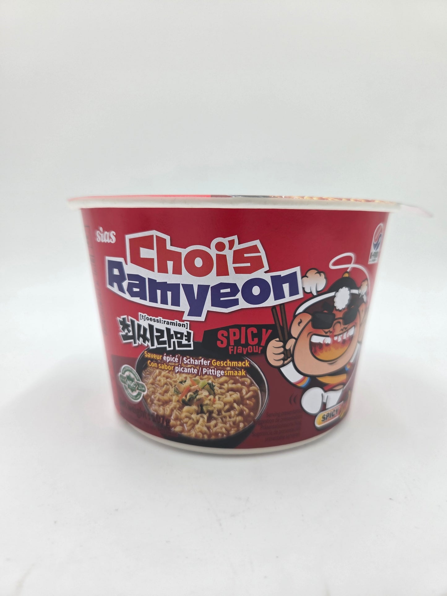 Instant Bowl Wheat Noodles With Spicy Flavour Seasoning Sauce
