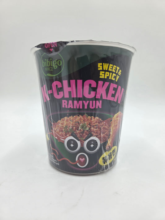 Korean Style Instant Cup Noodles with Sweet and Spicy Chicken Flavour Sauce